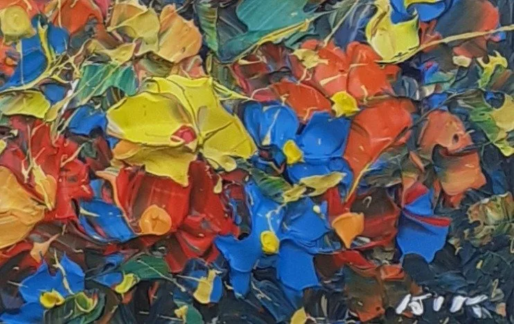 Original painting Janusz Kik (XX-XXI) - Fleurs 82