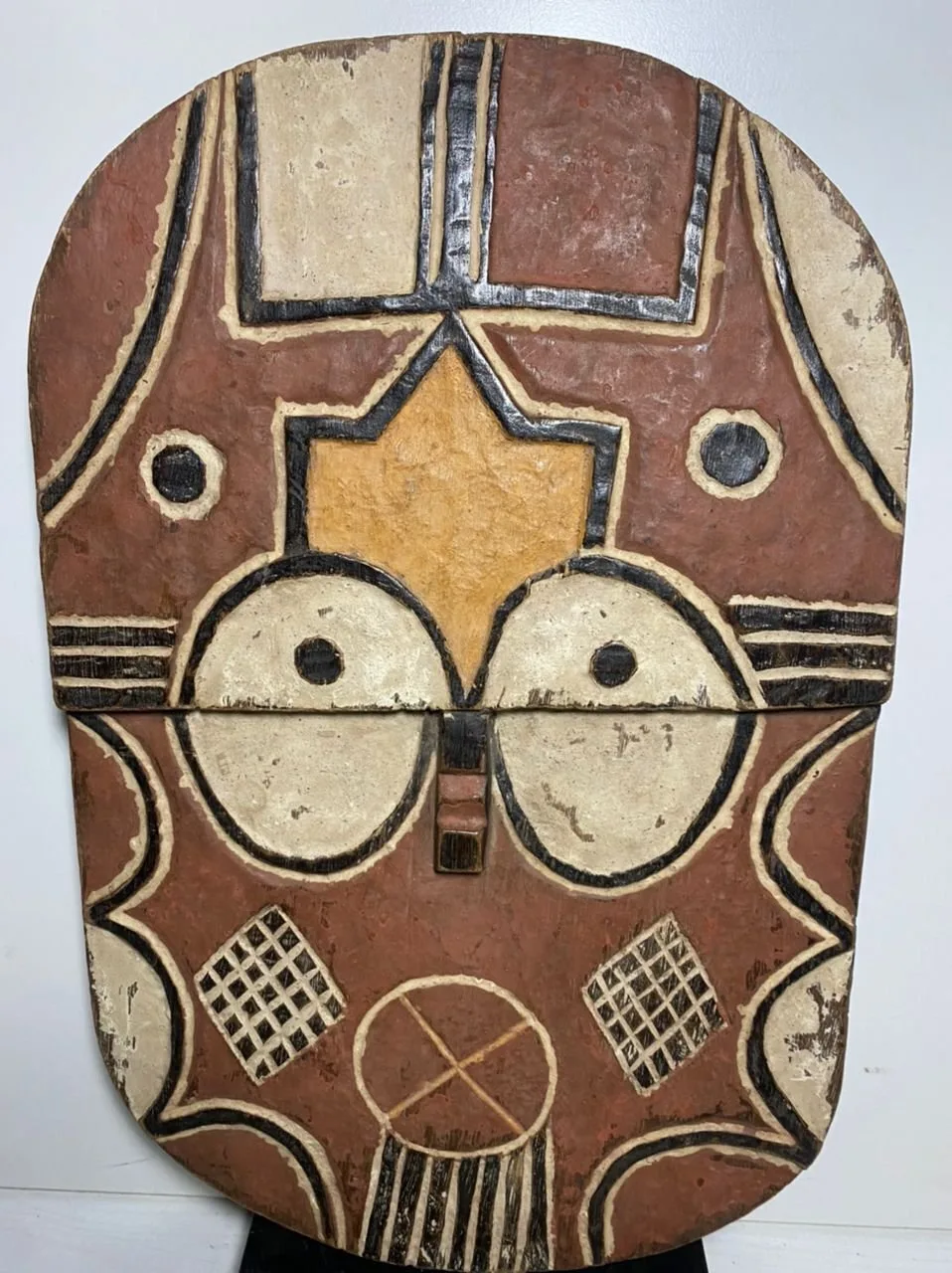 African mask - Teke - people Bateke in Bantu part Gabonu